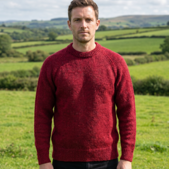 Chunky Raglan Nepp Jumper, Radish