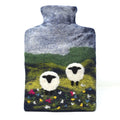 Handmade felted wool hot water bottle with 2lt Fashy HW bottle