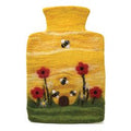 Handmade felted wool hot water bottle with 2lt Fashy HW bottle