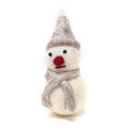 Felt Christmas Decoration Snowman - Ice Grey - TWO FOR £7.50