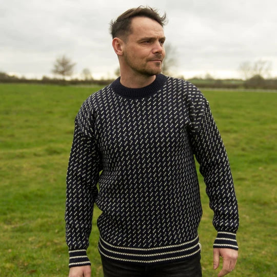 Nordic fishermans jumper - Blue - Made in England - photo 6