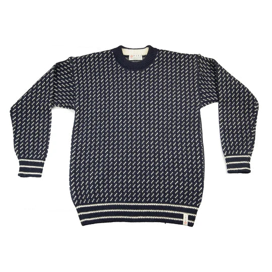 Nordic fisherman's jumper - Blue - Made in England