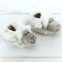 Baby Sheep Plush Slippers – Supersoft Newborn Booties