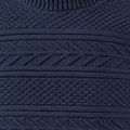 Grey Cornish Guernsey fisherman's jumper, made in England