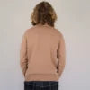 Merino Lambswool Seamless Crew Jumper - Brown