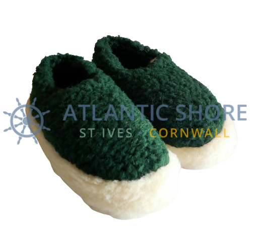 'Sheep By The Sea' 100% merino wool pile lounging slippers