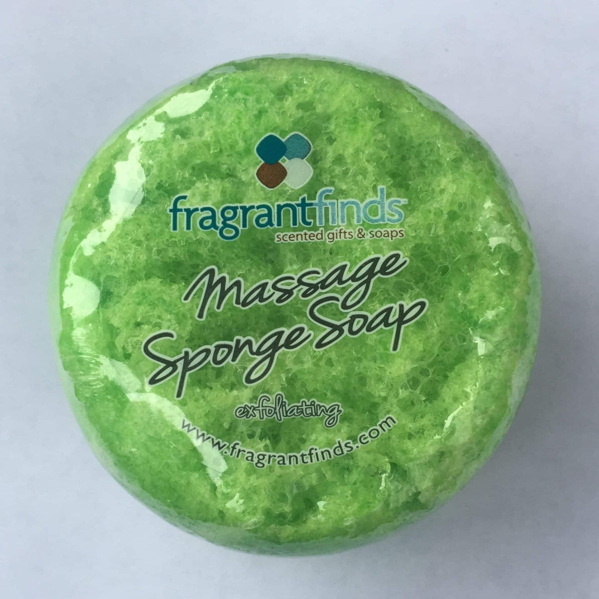 Massage sponge soap - lime & grapefruit
