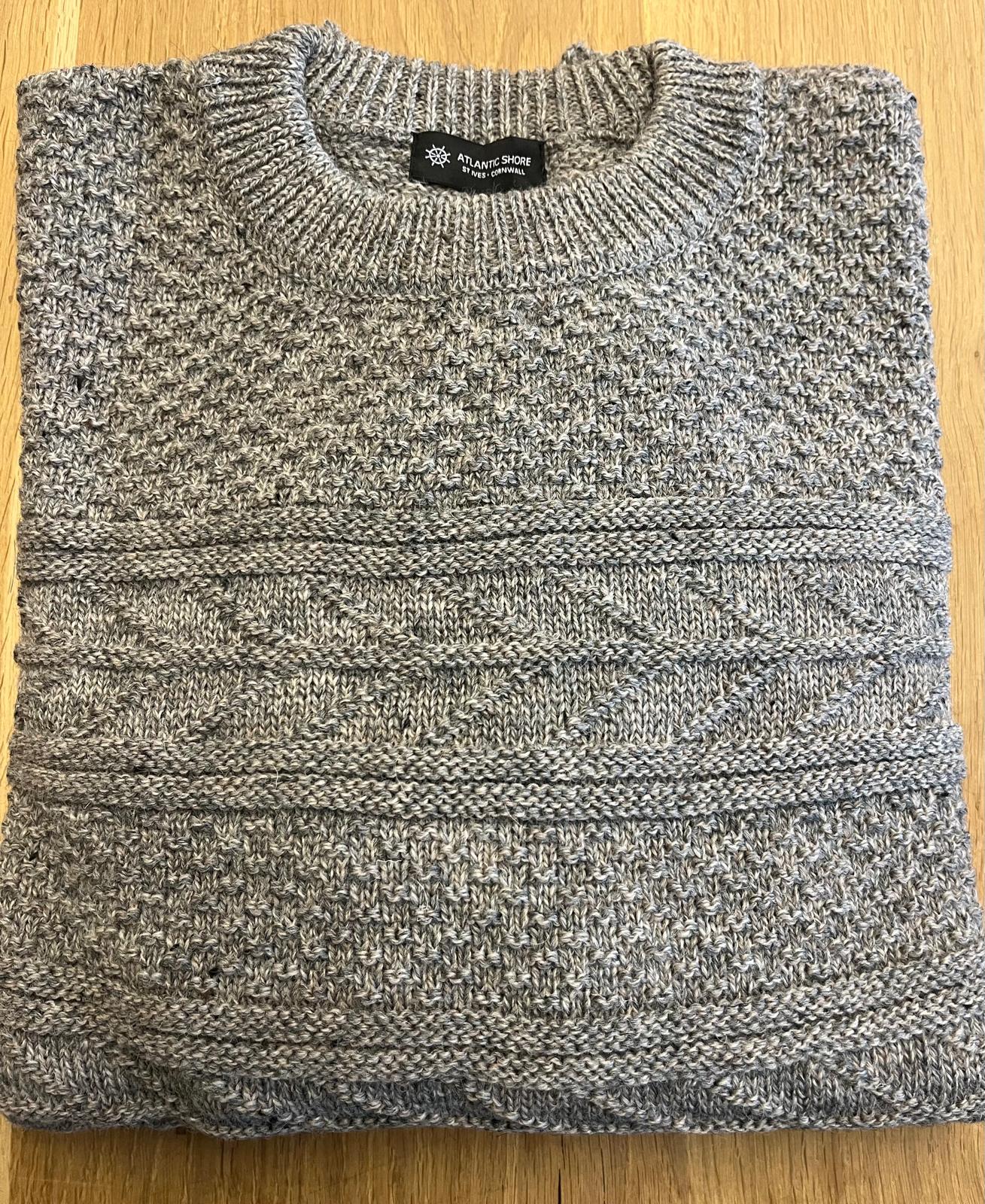Cornish Fisherman's jumper - Guernsey style, Navy or Grey. Made in England