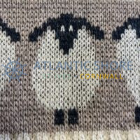 Aran Woollen Mills 100% Merino wool sheep design blanket