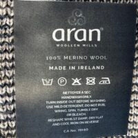 Aran Woollen Mills 100% Merino wool sheep design blanket