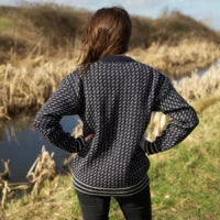 Nordic fisherman's jumper - Blue - Made in England