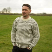 Nordic fisherman's jumper - Natural - Made in England