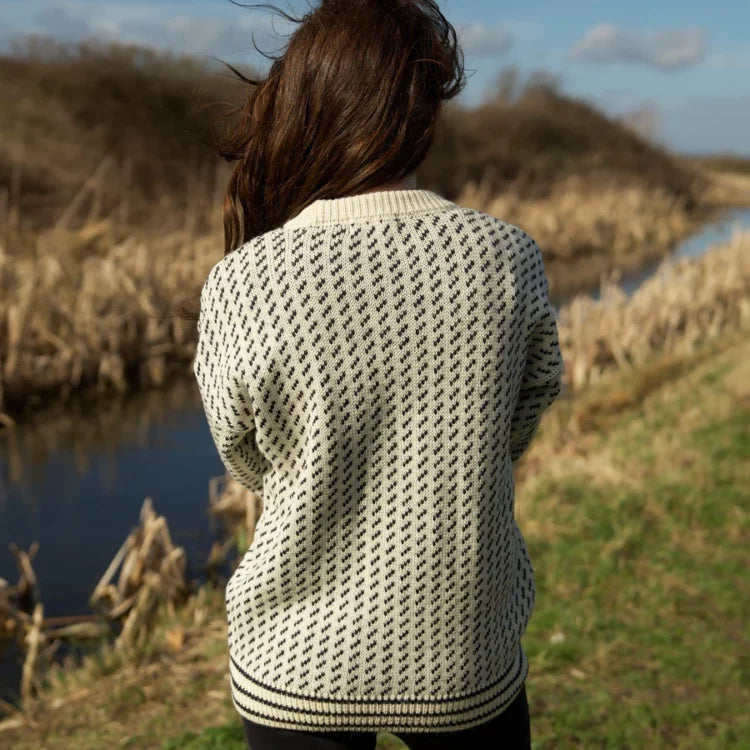 Nordic fisherman's jumper - Natural - Made in England