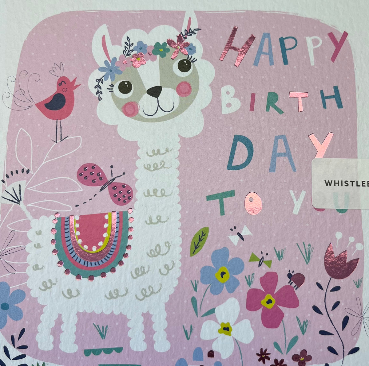 Happy birthday to you, Llama card
