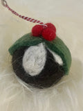 Felt Christmas pudding decoration