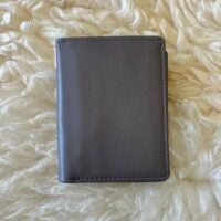Dylan men's leather wallet in taupe