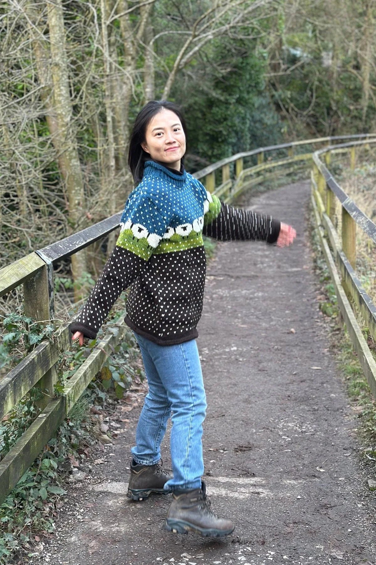 100% Wool Sheep design jumper