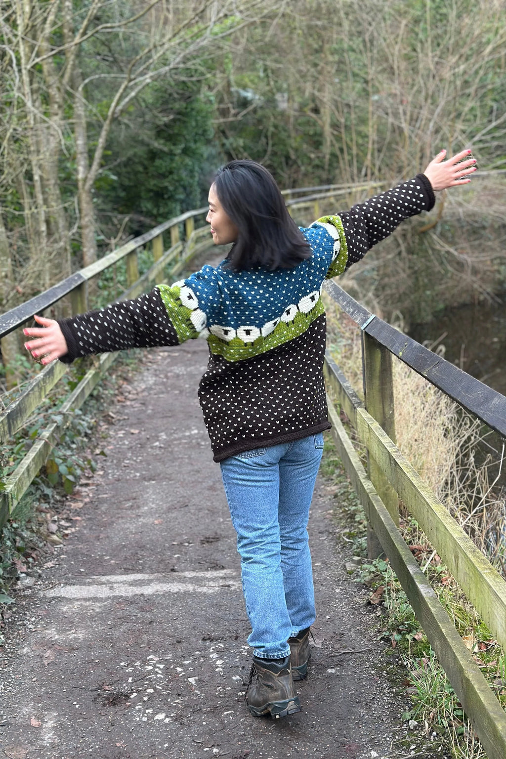 100% Wool Sheep design jumper
