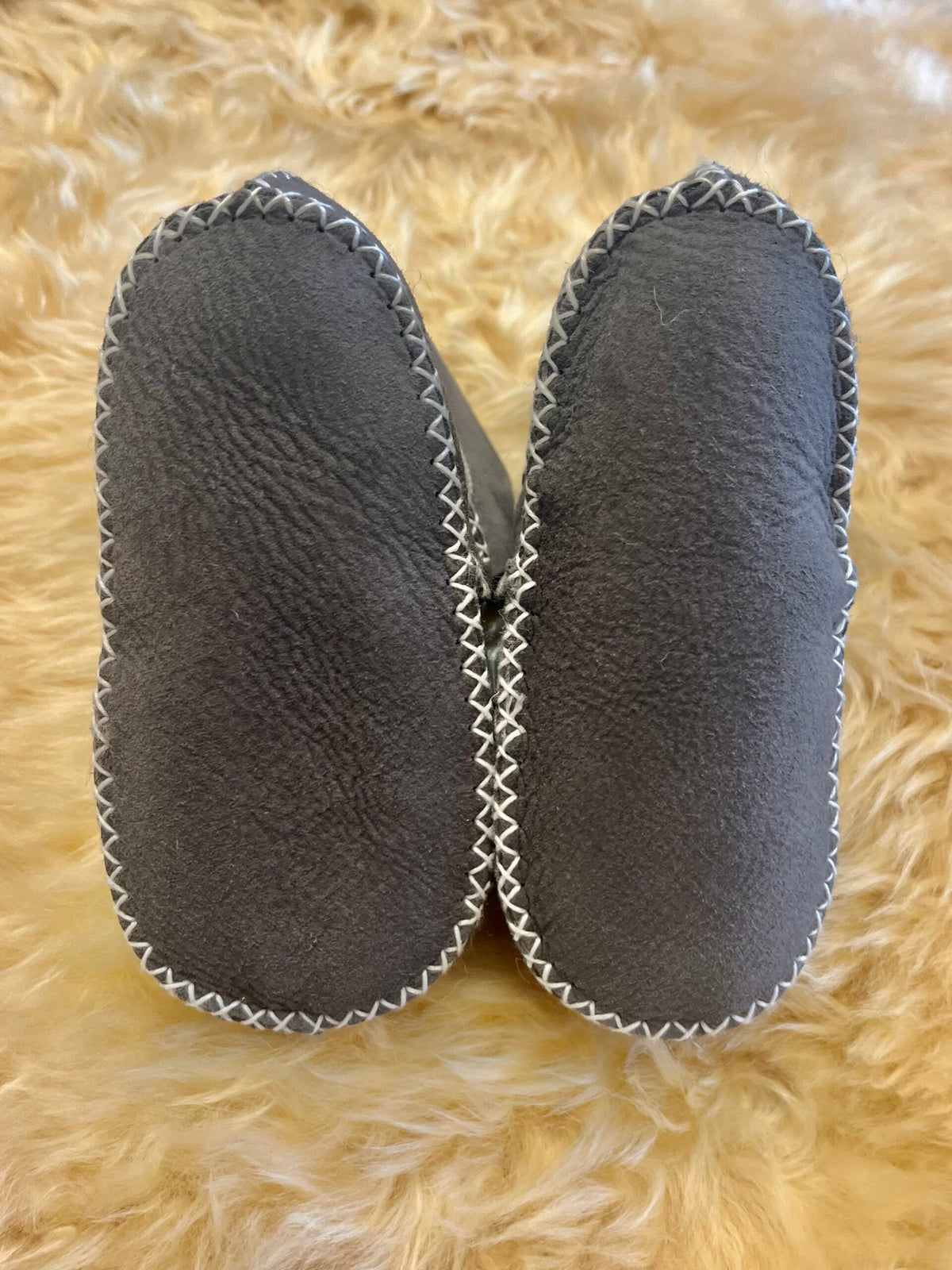 Sheepskin lace-up booties for babies and toddlers