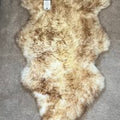 Sheepskin single rug - wolf
