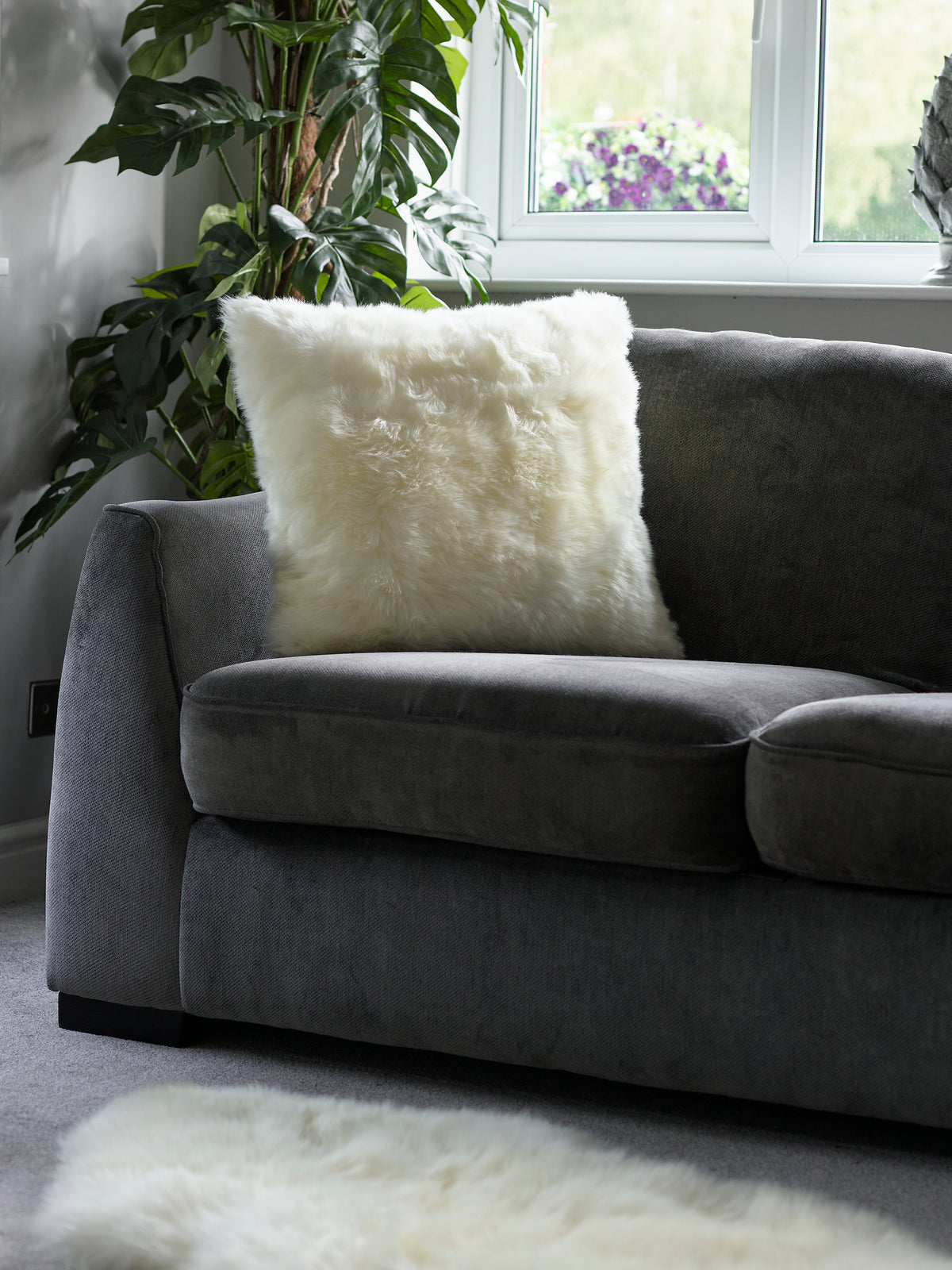 Sheepskin Cushion - Ivory - 3 sizes