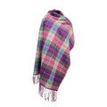 'Strathurie' soft cashmere blend scarf/wrap in pinks and greens