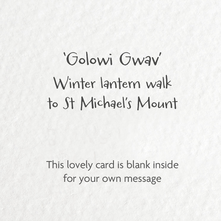 ‘Golowi Gwav’ Card, St Michael's Mount, Cornwall by Jane Rawlins