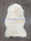 Sheepskin pet rug - natural , medium size rug - imperfect economy pet rug