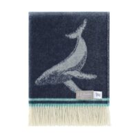 Merino Wool Whale Throw