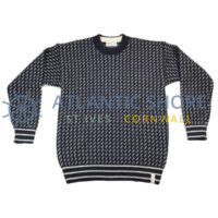Nordic fisherman's jumper - Blue - Made in England