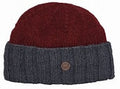Watchmans beanie in brick and grey