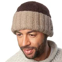 Watchmans beanie in brown and camel - photo 2