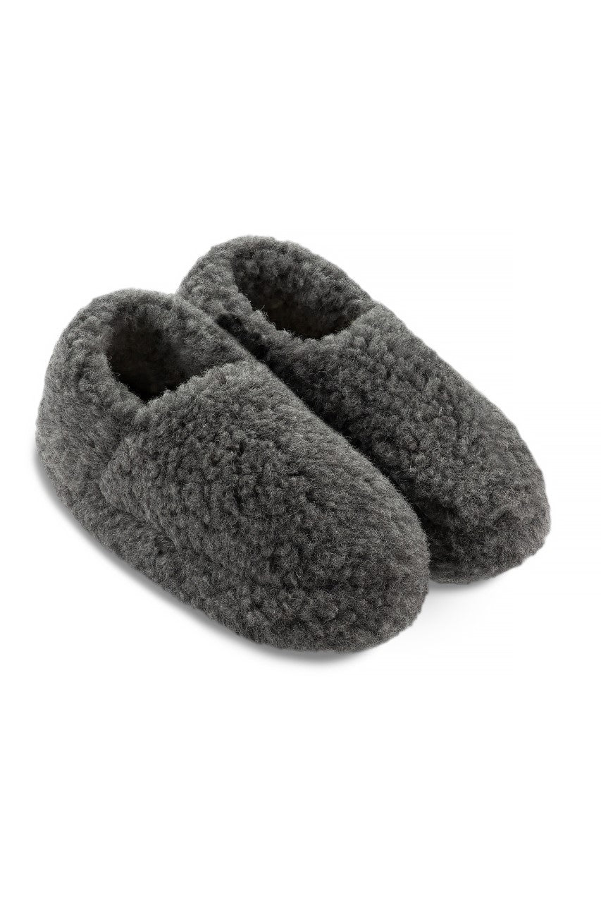'Sheep By The Sea' 100% merino wool pile lounging slippers