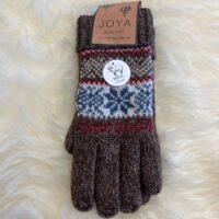 Beautiful wool-blend gloves, Scandi-style, in grey or brown