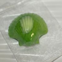 Fragranced Scallop Soap in an organza  gift bag - choose from Lime or Sea Breeze