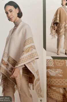 Luxurious woven Celtic shawl in 100% wool