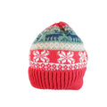 Reindeer snowflake beanie - wool blend - red or grey