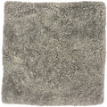 Short wool curly seat pad - in Grey or Oyster