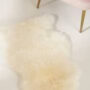 Sheepskin single rug - Ivory