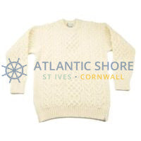 Traditional Aran sweater - Natural - Made in England