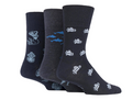 Gentle grip 'deep sea design' socks, 3 pack
