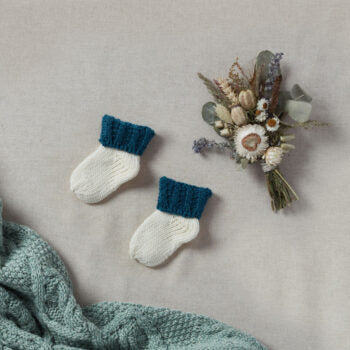 Baby Merino knitted Aran socks from The Aran Woollen Mills
