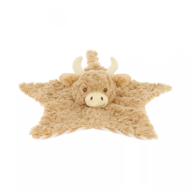 Keeleco Highland Cow baby comforter
