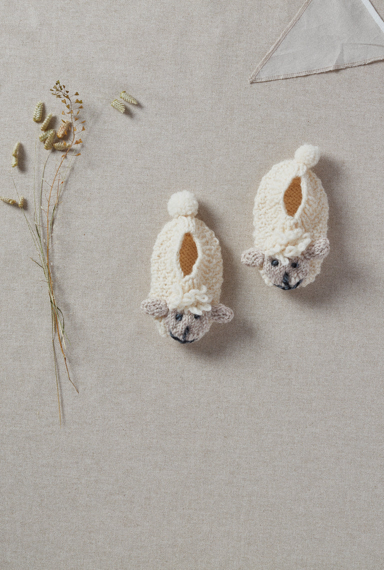 Merino wool baby booties by Aran Woollen Mills, Shepley booties