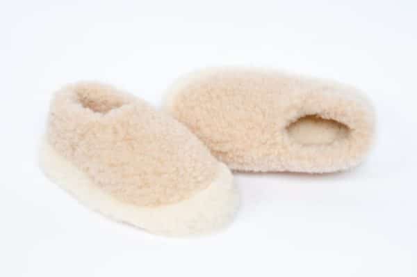 'Sheep By The Sea' 100% merino wool pile lounging slippers