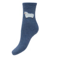 UK 4-7 wool blend socks in 3 colour choices - 1 pair - single white sheep