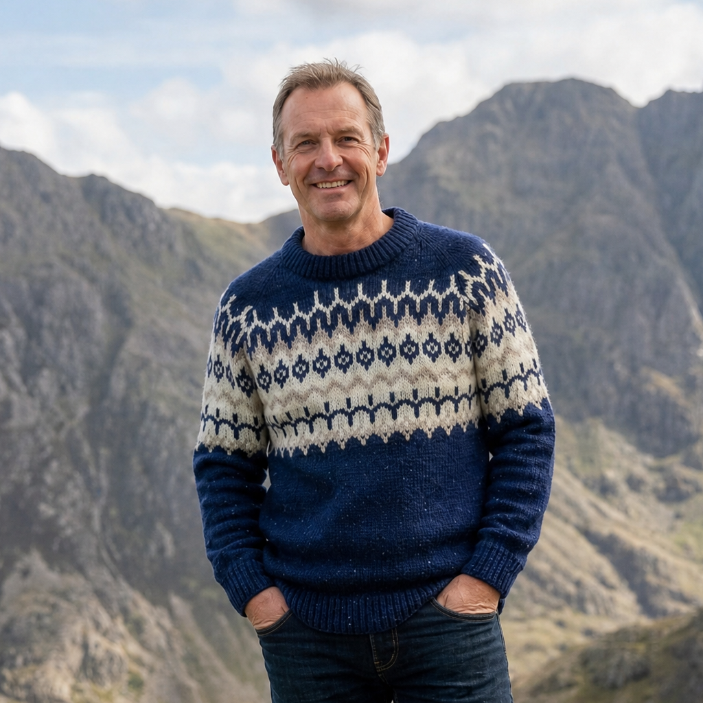 Icelandic Fair-Isle Jumper - 100% British Wool - COMING SOON!