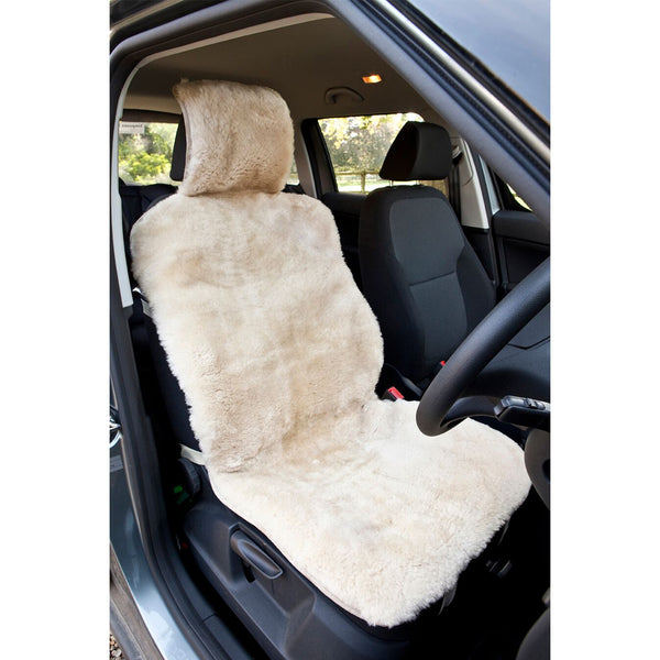 Sheepskin car seat cover in choice or 3 colours