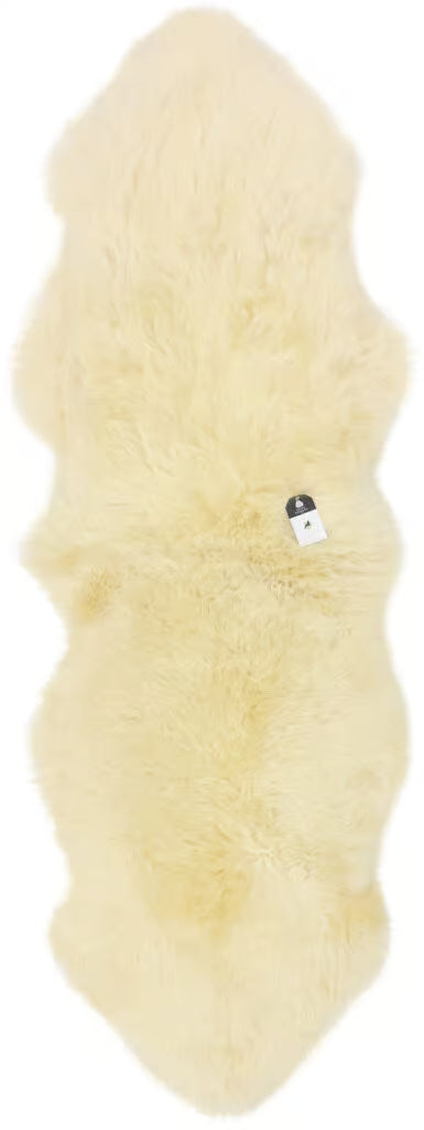 Sheepskin rug, Champagne - double-length 180cm