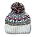 100% Wool hand-knitted Christmas Sheep Bobble Hat – Fleece Lined, Fair Trade